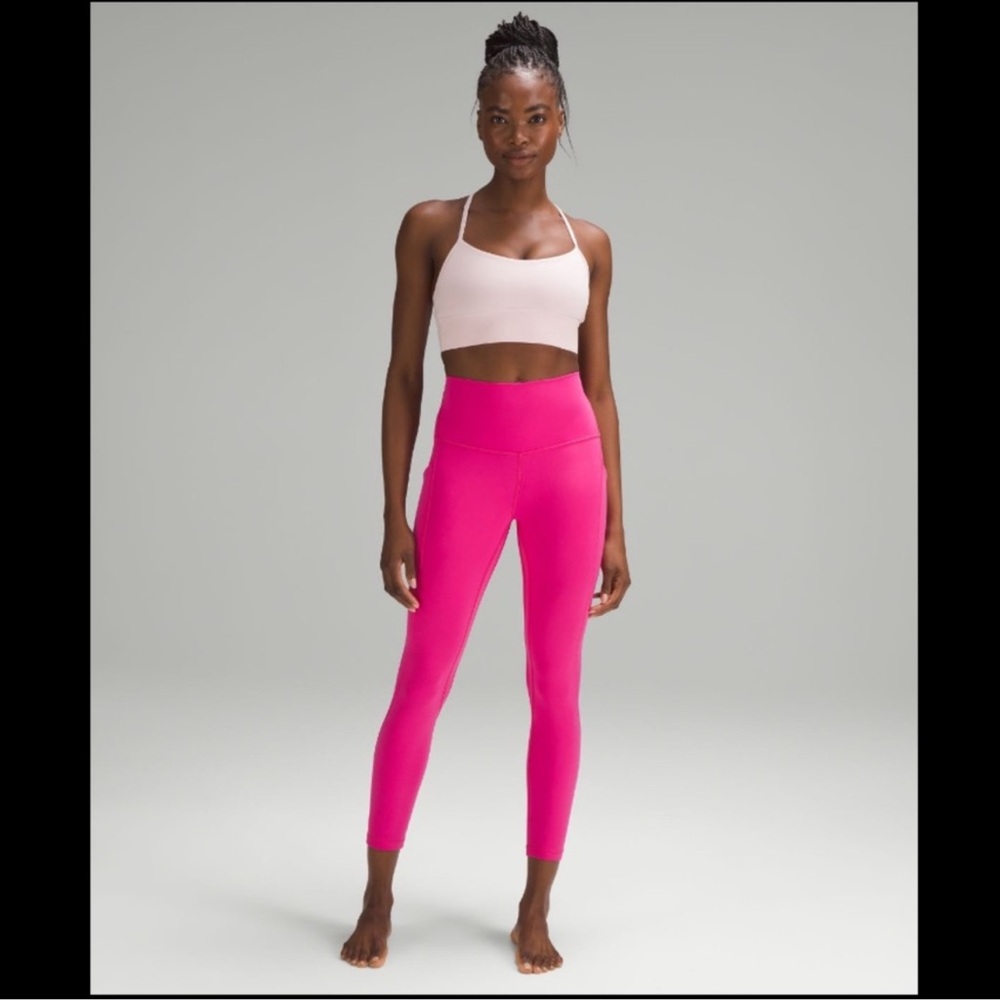 lululemon Align™ High-Rise Pant 25" Pockets -Sonic Pink - EUC